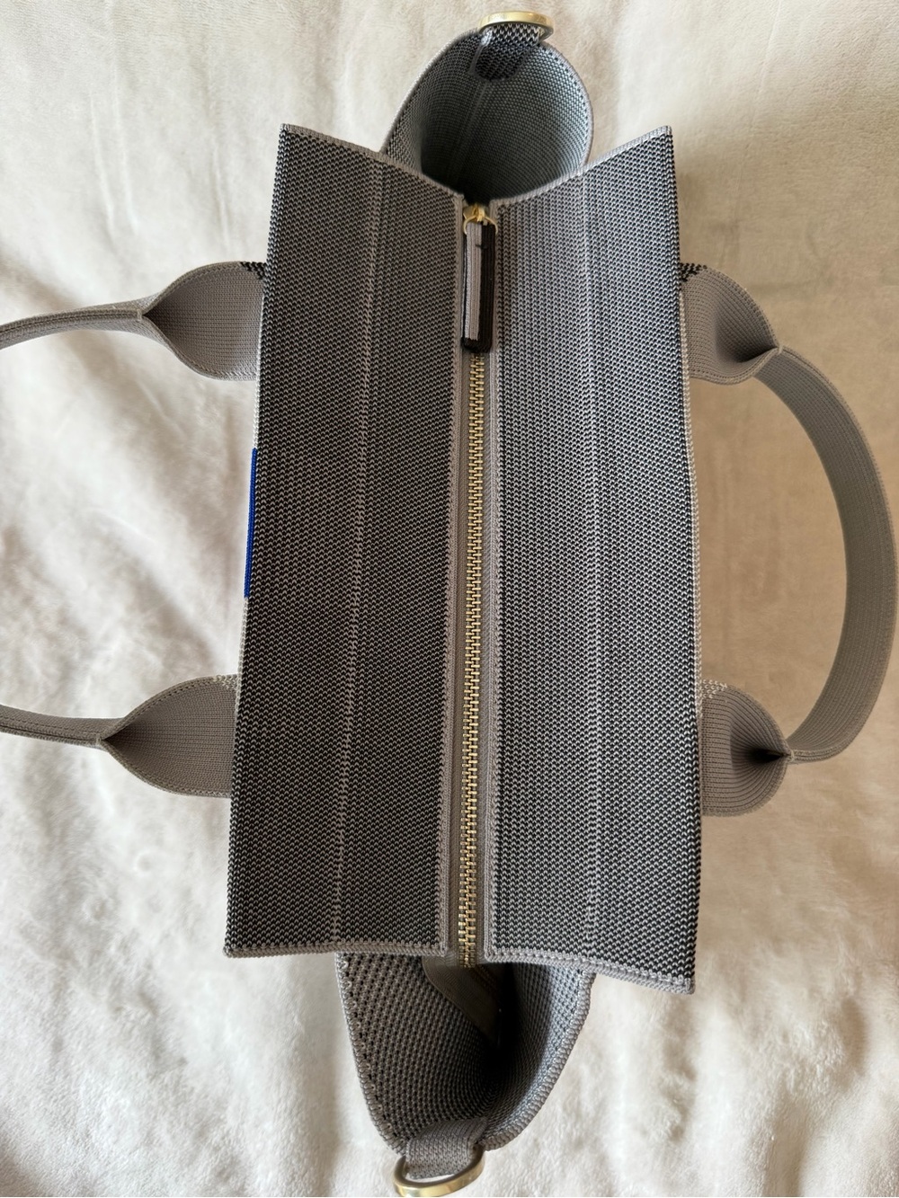 Rothy’s The Handbag ~ Charcoal Grey Crossbody Tote Shoulder Bag Washable - Picture 9 of 15